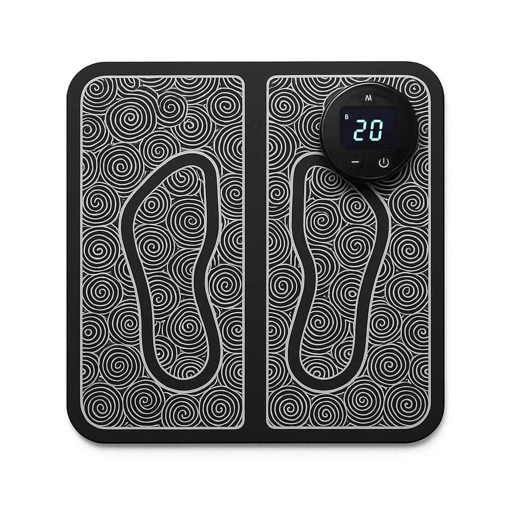 EMS Foot Circulation & Nerve Stimulator for Improved Walking, Balance & Pain Relief with Remote Control