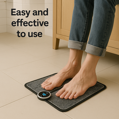 EMS Foot Circulation & Nerve Stimulator for Improved Walking, Balance & Pain Relief with Remote Control