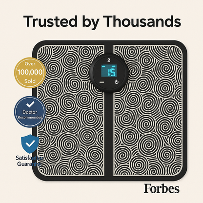 EMS Foot Circulation & Nerve Stimulator for Improved Walking, Balance & Pain Relief with Remote Control