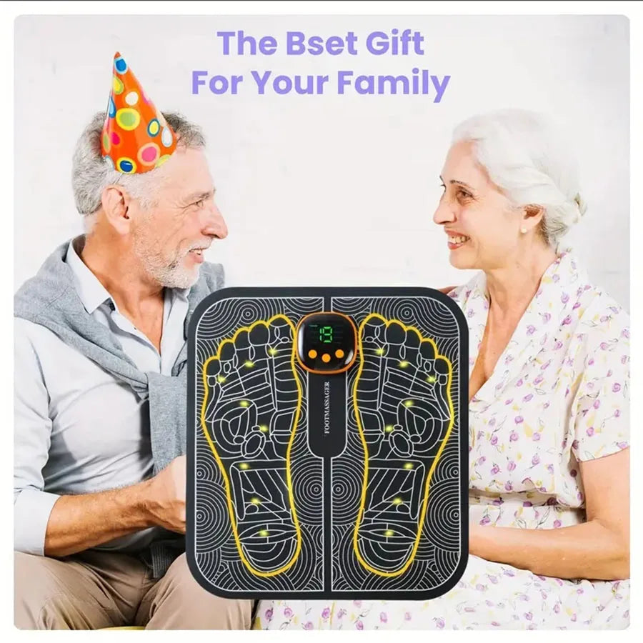 EMS Foot Circulation & Nerve Stimulator for Improved Walking, Balance & Pain Relief with Remote Control
