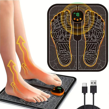 EMS Foot Circulation & Nerve Stimulator for Improved Walking, Balance & Pain Relief with Remote Control